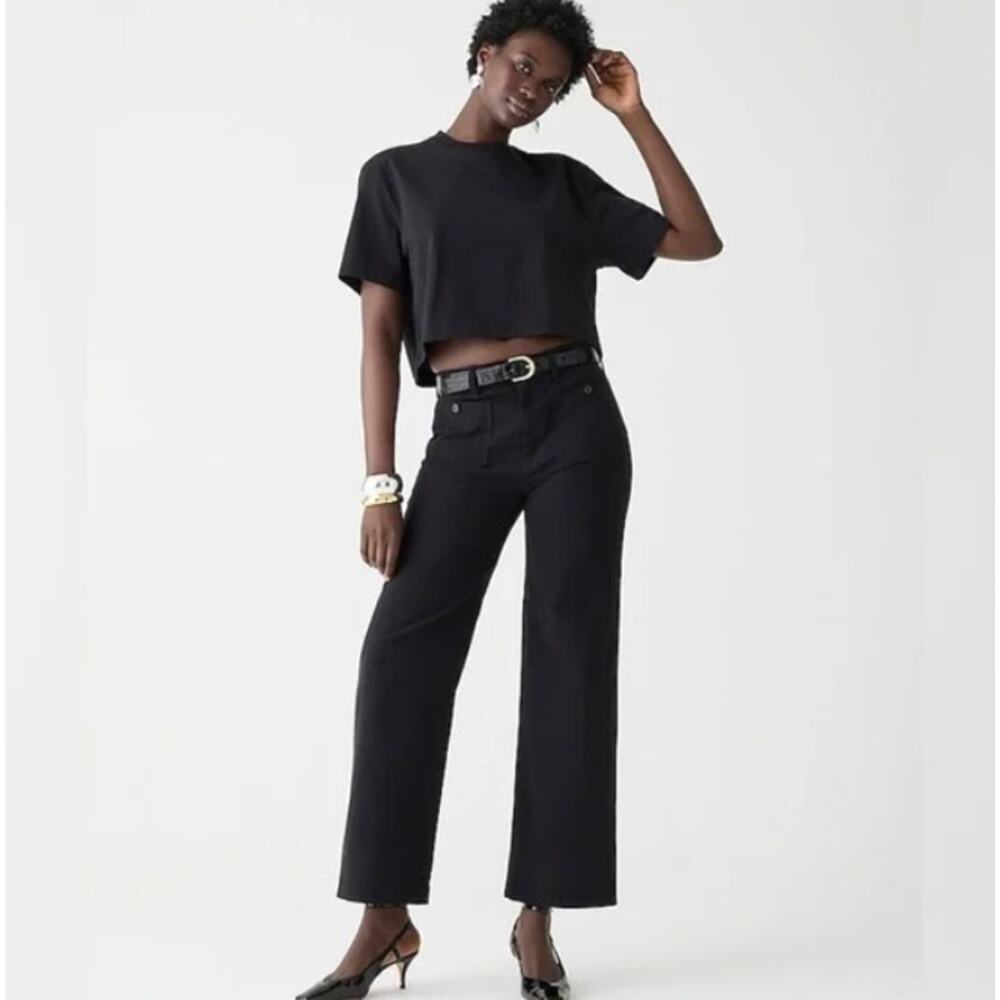 J. Crew Black Wide Leg Pants